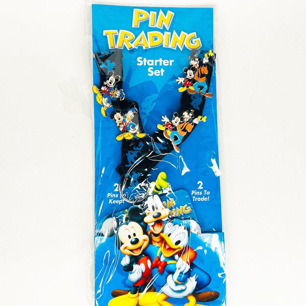 Disney Pin Trading Friends Are Forever Starter Set Lanyard & Pins